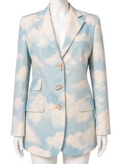 1990’s Moschino Cheap & Chic Cloud Sky Printed Blazer