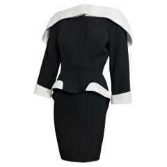 Used S/S 1996 Thierry Mugler Sculptural Runway Museum Skirt Suit Ensemble
