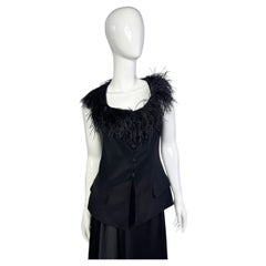 Gemma Kahng vintage feather silk top