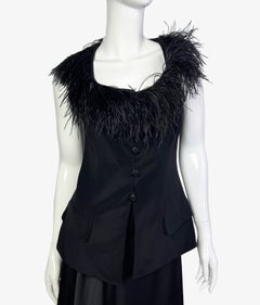 Gemma Kahng vintage feather silk top
