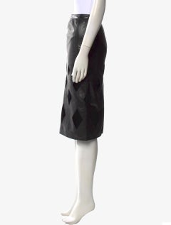 Valentino vintage leather skirt