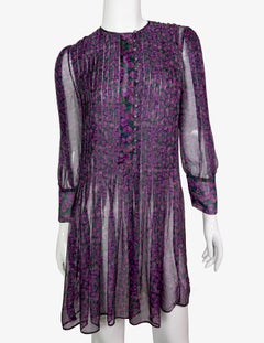 Roberto Cavalli pleated blouse with floral motif