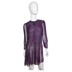 Roberto Cavalli pleated blouse with floral motif