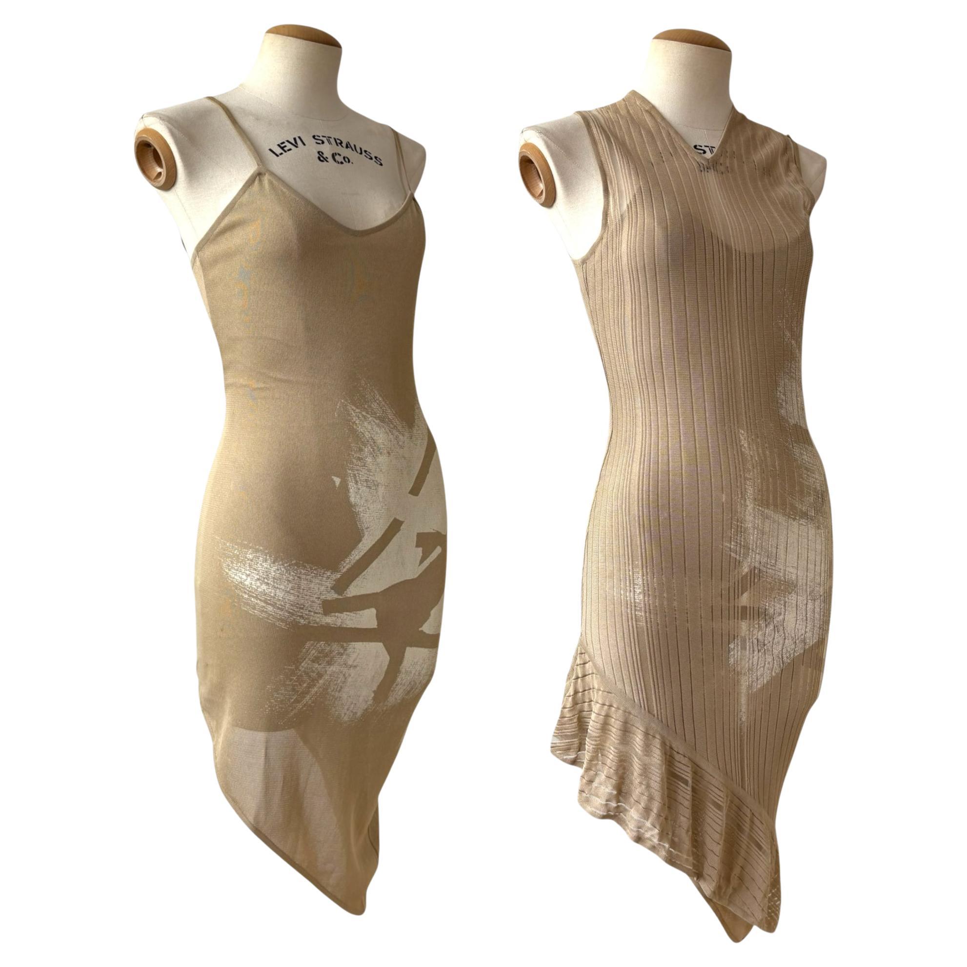 Dior by John Galliano - Robe en toile superposée, printemps-été 2001 en vente