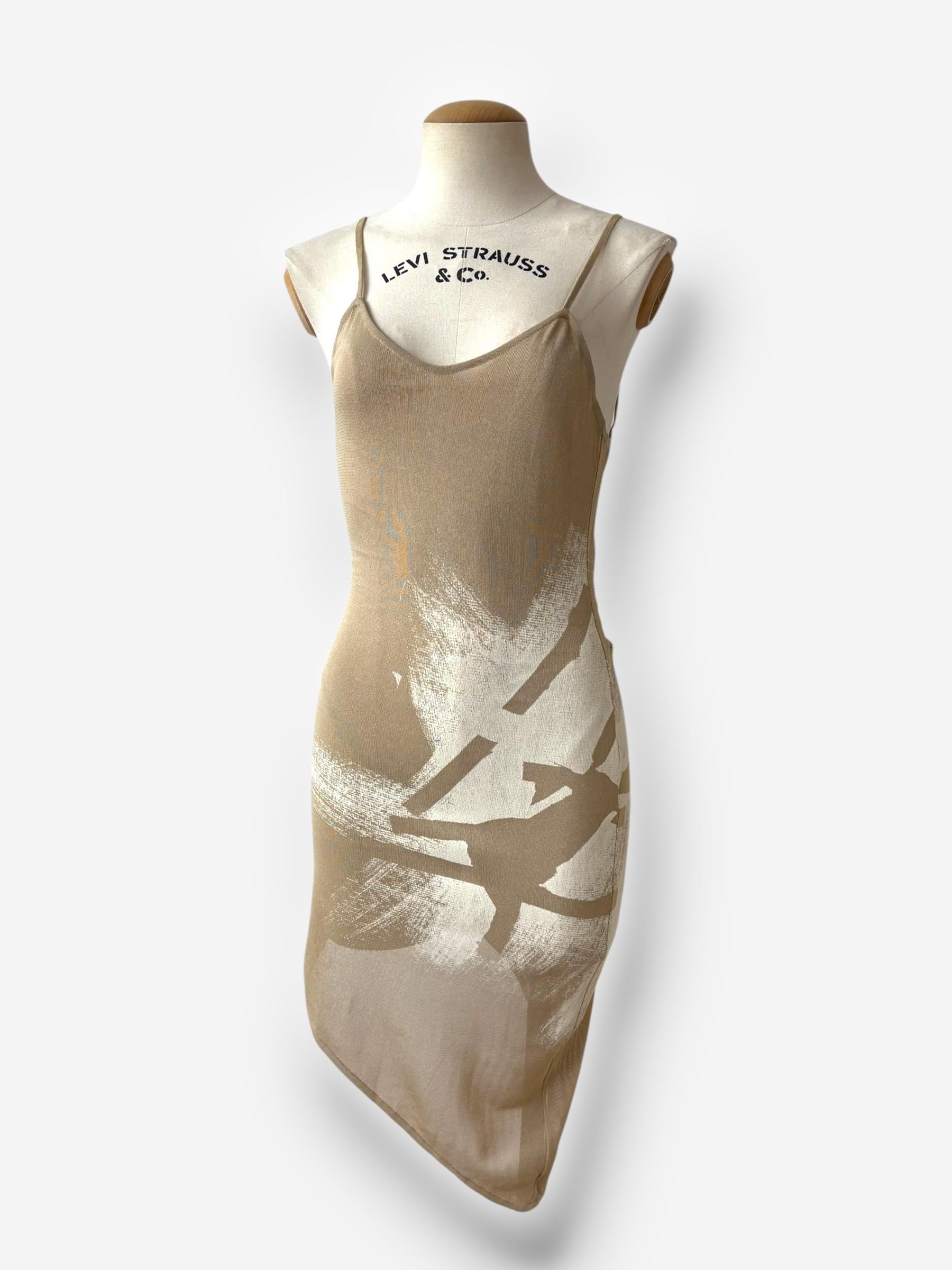 Dior by John Galliano - Robe en toile superposée, printemps-été 2001 en vente 2