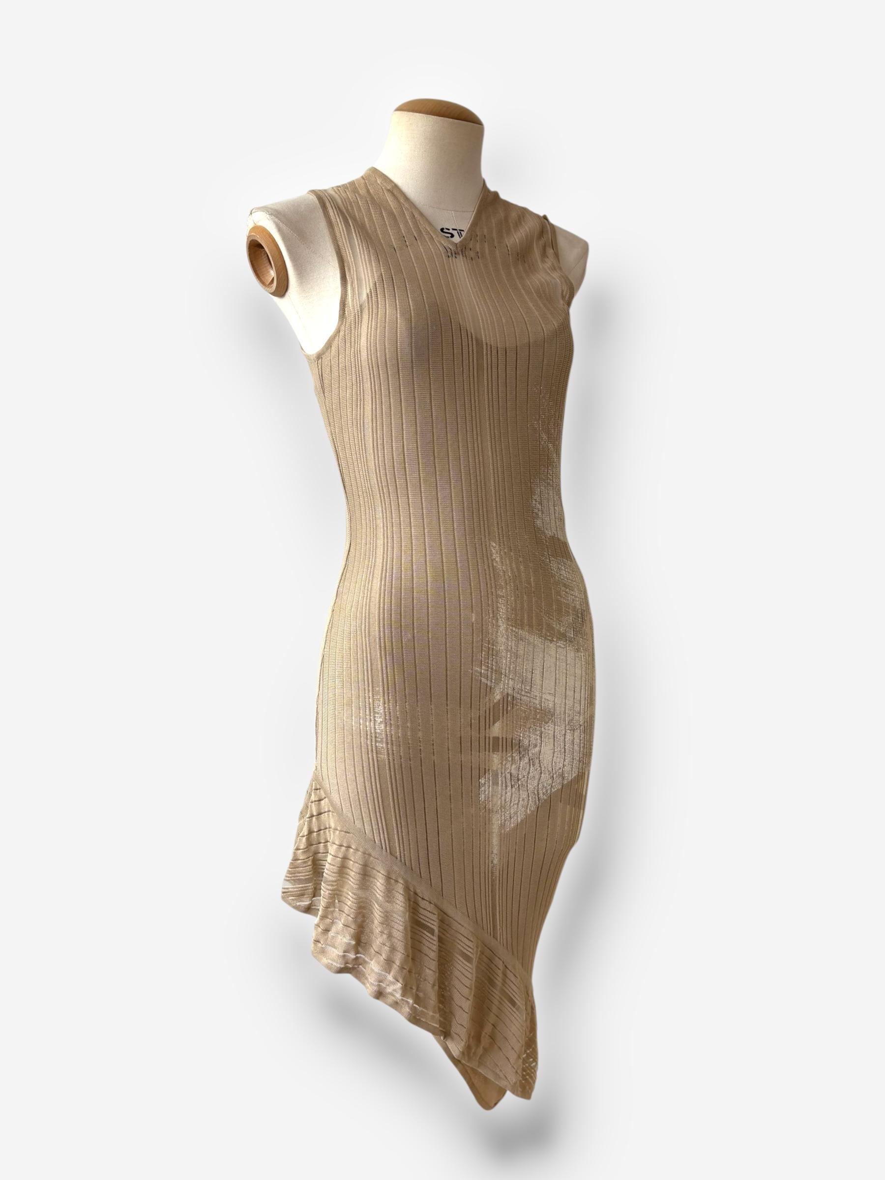 Dior by John Galliano - Robe en toile superposée, printemps-été 2001 en vente 1