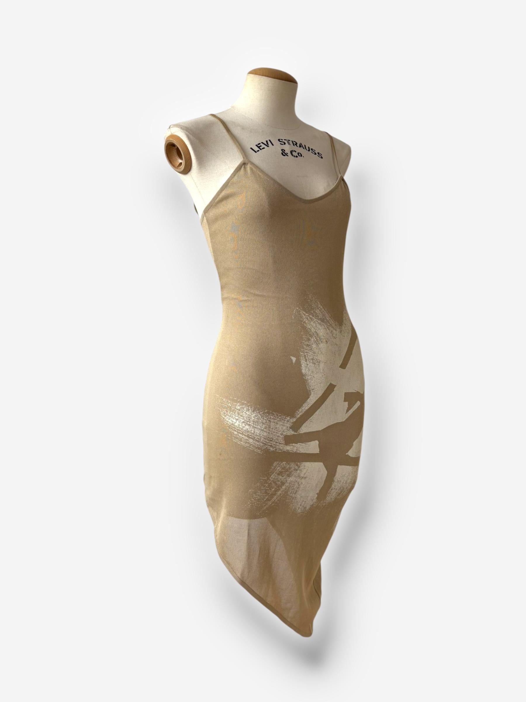 Dior by John Galliano - Robe en toile superposée, printemps-été 2001 en vente 3