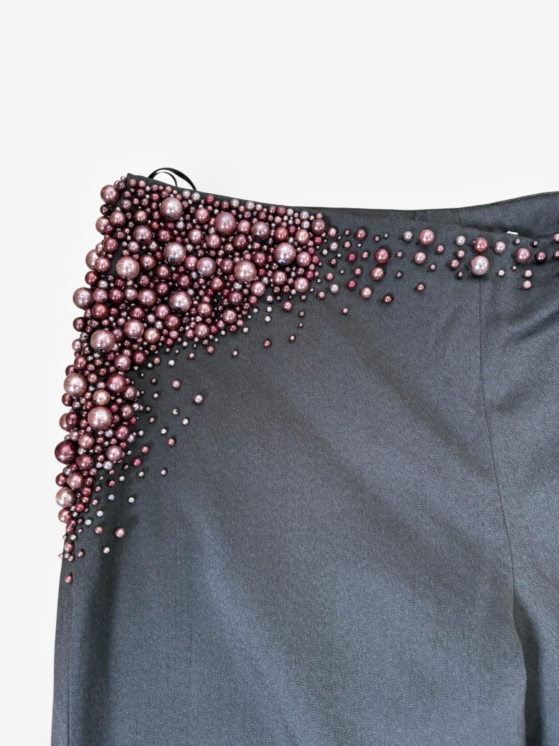 Donna Pantaloni con perle di Chloé by Stella McCartney, Autunno/Inverno 2001 in vendita