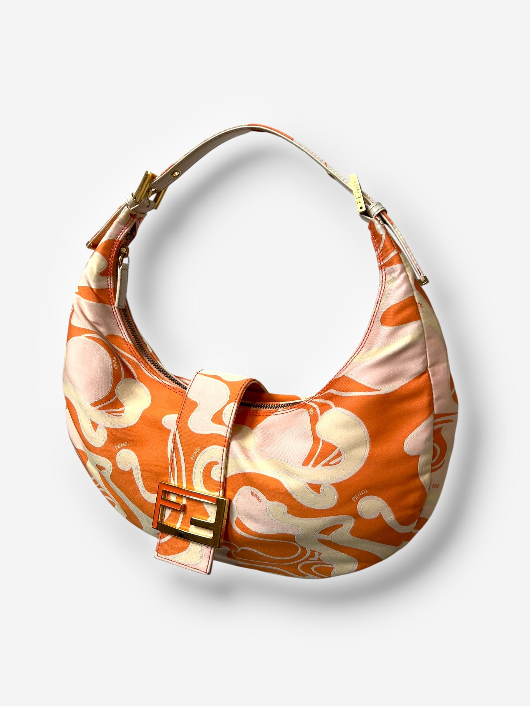 Fendi Vintage Psychedelic Print mama Croissant Tascheu2028 im Angebot 2