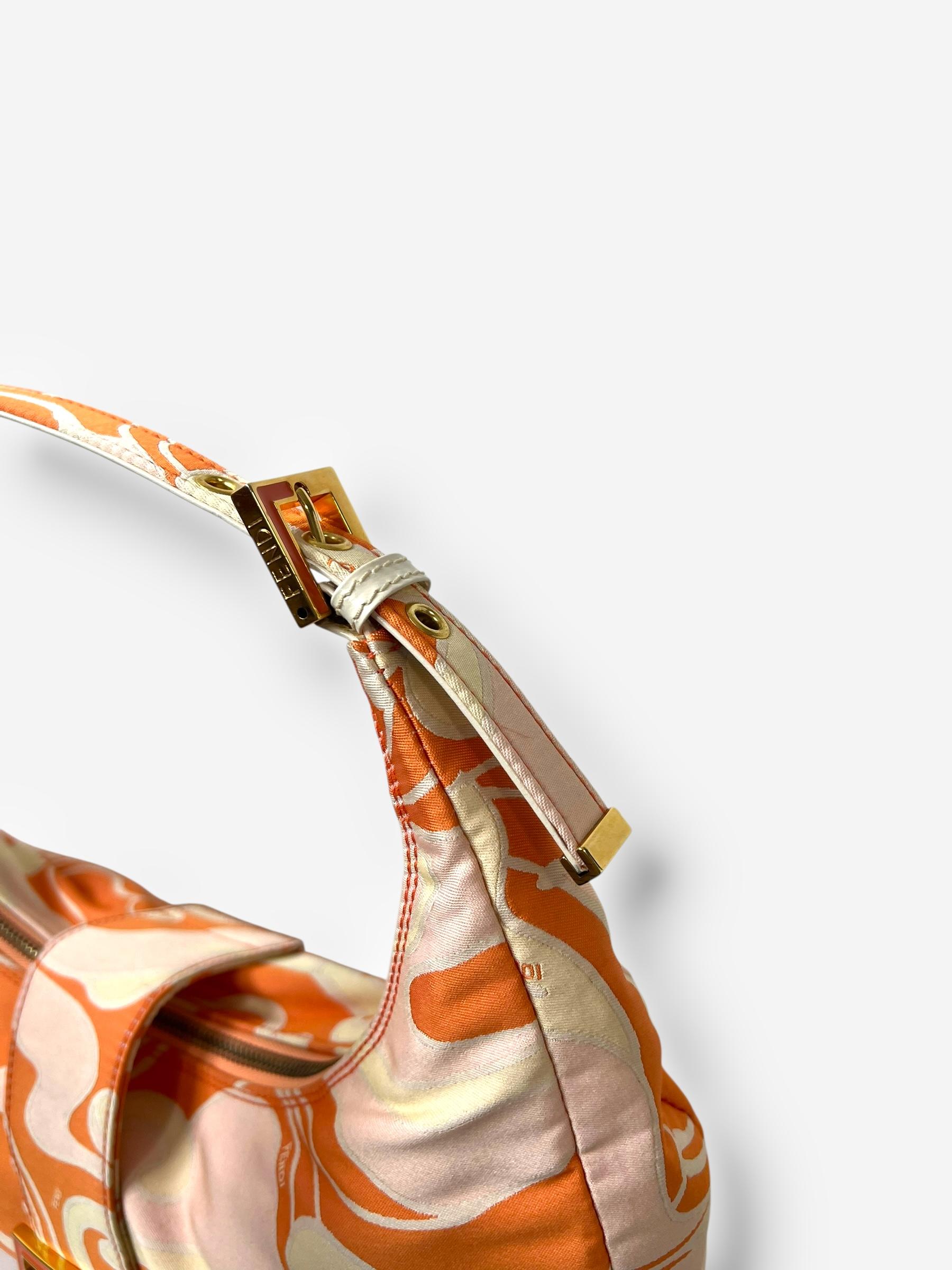 Fendi Vintage Psychedelic Print mama Croissant Tascheu2028 im Angebot 1