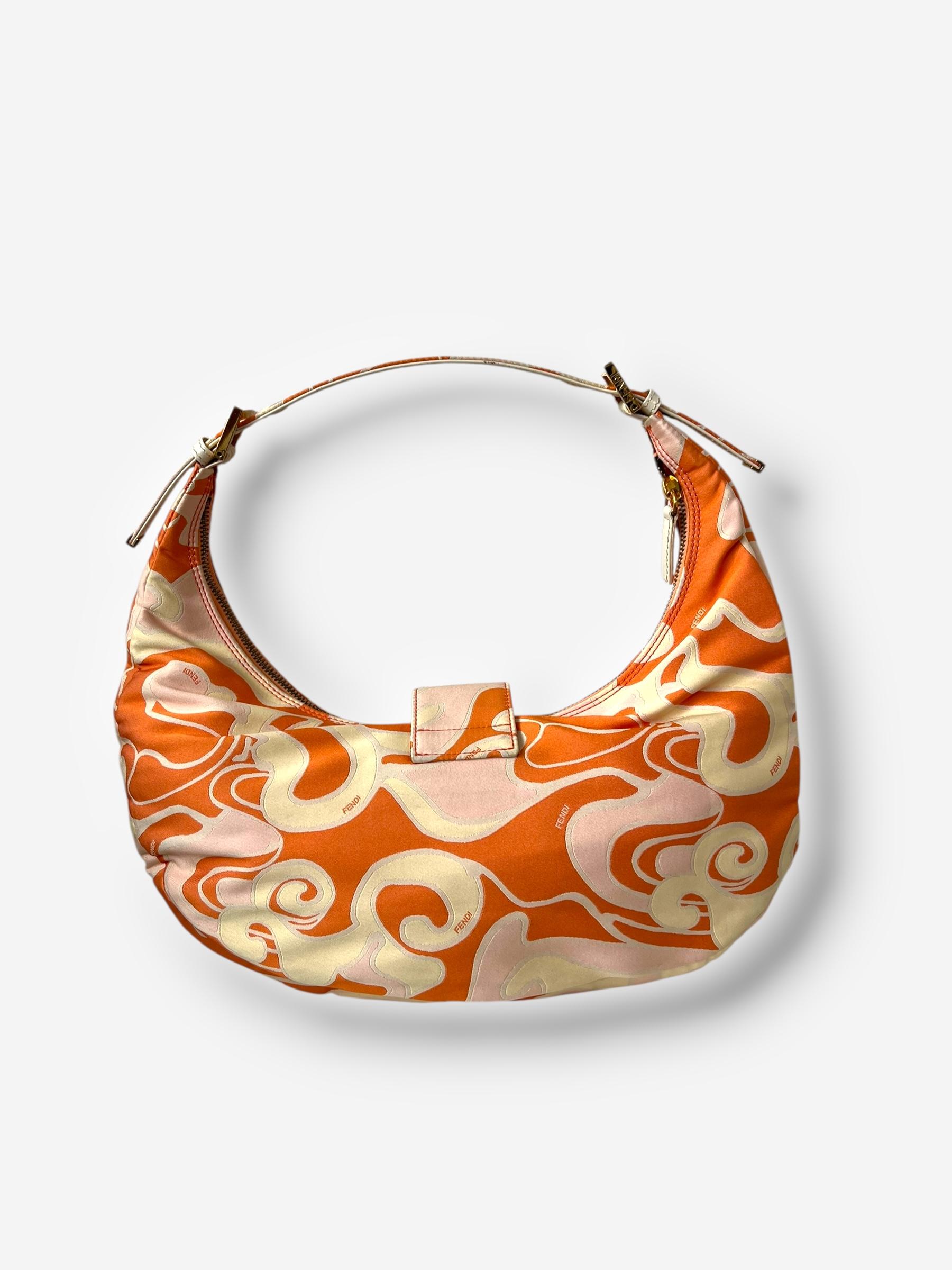 Fendi Vintage Psychedelic Print mama Croissant Tascheu2028 im Angebot 3