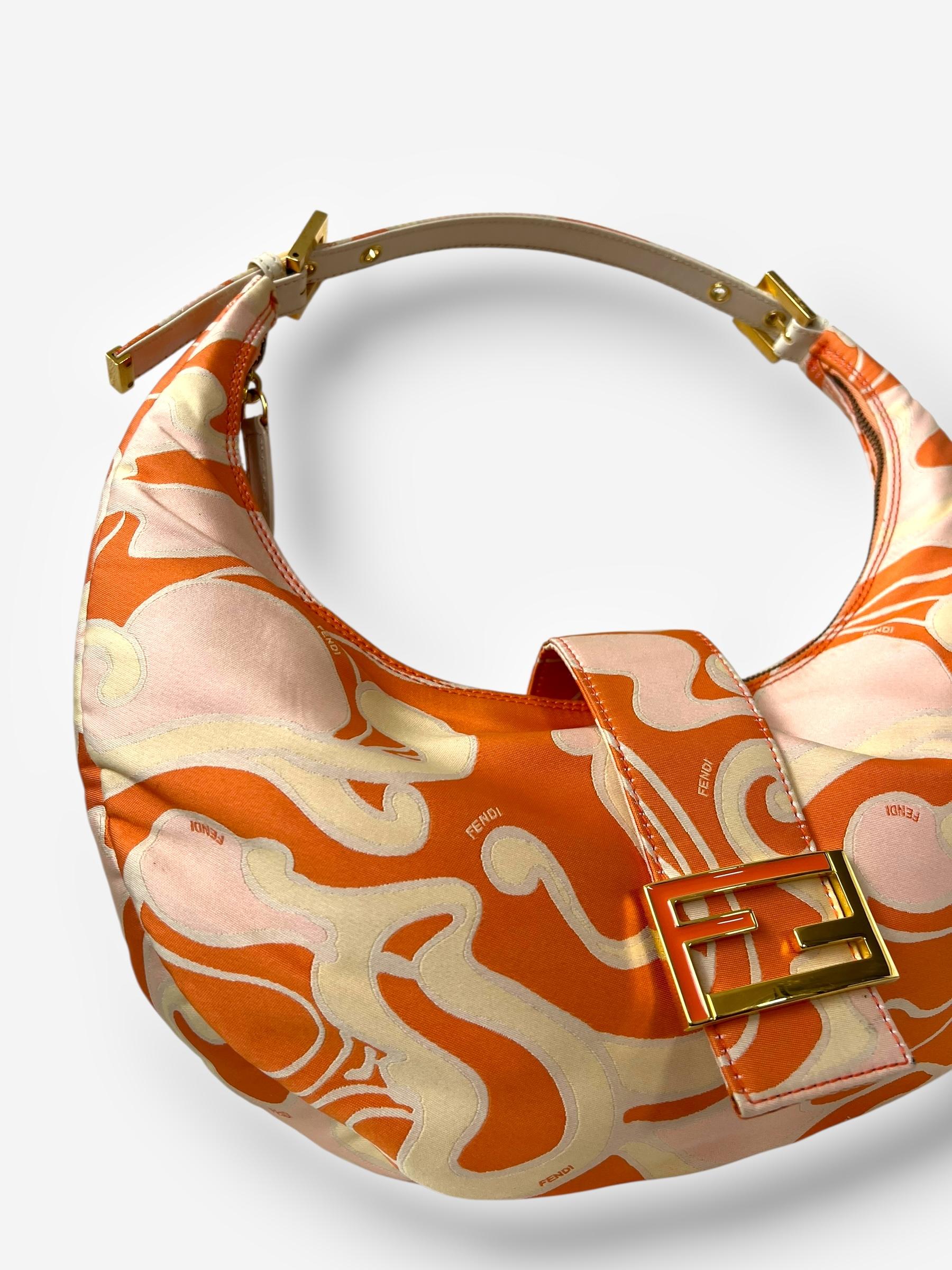 Fendi Vintage Psychedelic Print mama Croissant Tascheu2028 im Angebot 5