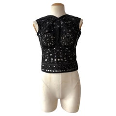 Gucci by Tom Ford Mirror-Embroidered Backless Top