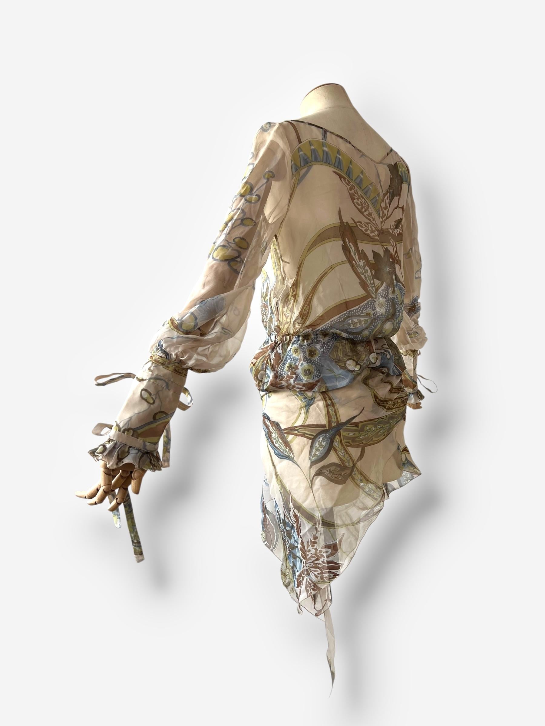 Ensemble top et foulard en soie imprimée Valentino, circa early 2000s (c. 2003) en vente 5