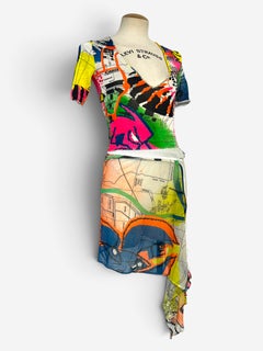Christian Dior by John Galliano Fall/Winter 2001 neon graffiti London map print