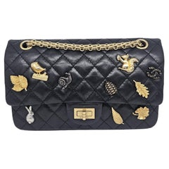 F/W 2018 Chanel Black Quilted Lucky Charms Reissue Flap Bag