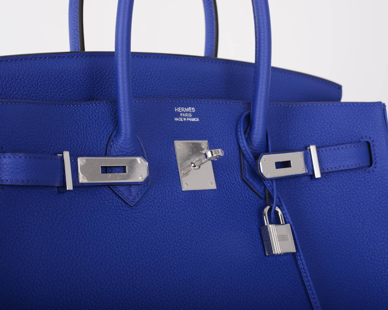 HERMES BIRKIN BAG 35cm BLUE ELECTRIC 35CM OMGGGG In New Condition For Sale In NYC Tri-State/Miami, NY