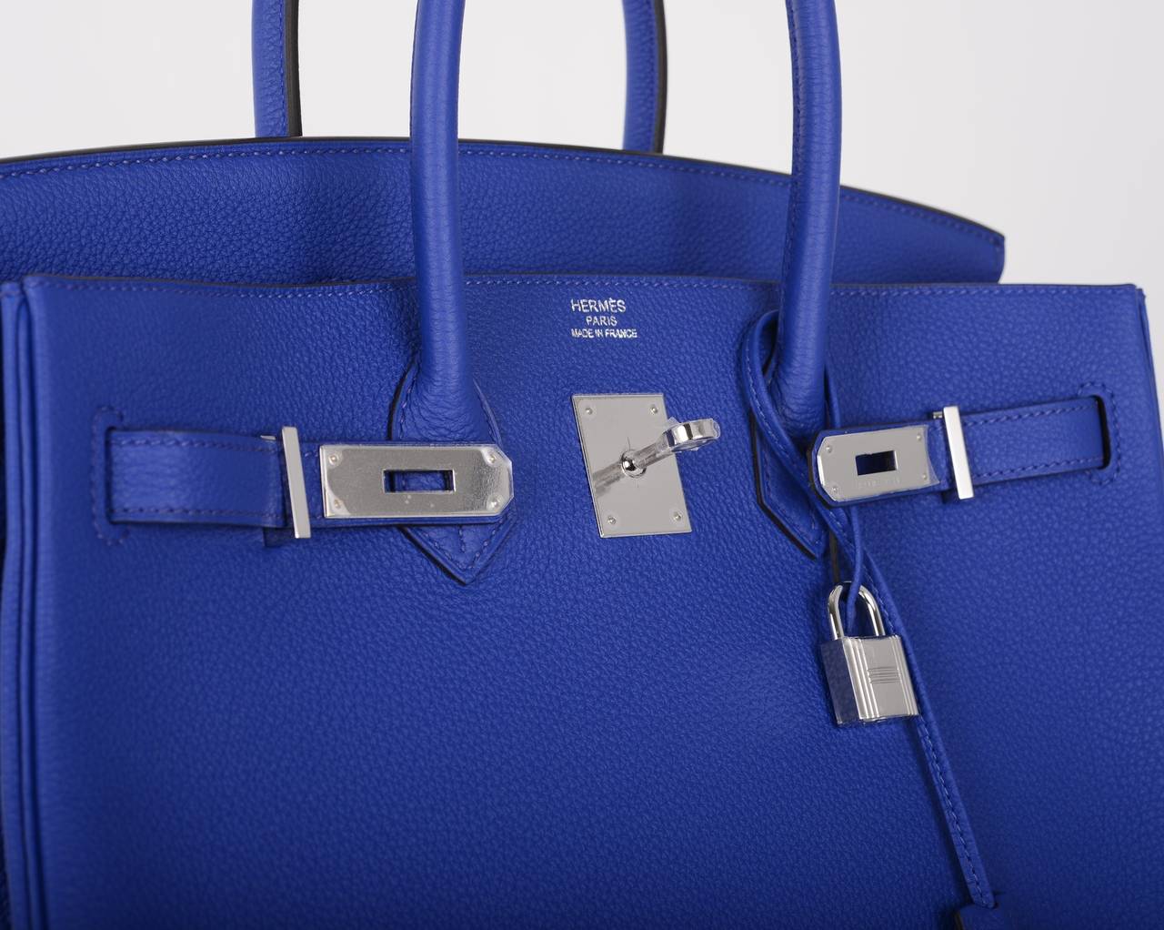 HERMES BIRKIN BAG 35cm BLUE ELECTRIC 35CM OMGGGG For Sale 1