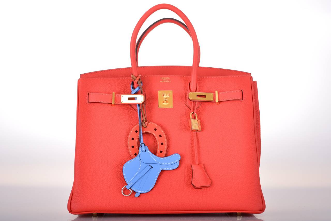 HERMES BIRKIN BAG 30cm ROUGE PIVOINE WITH GOLD HARDWARE JaneFinds 3