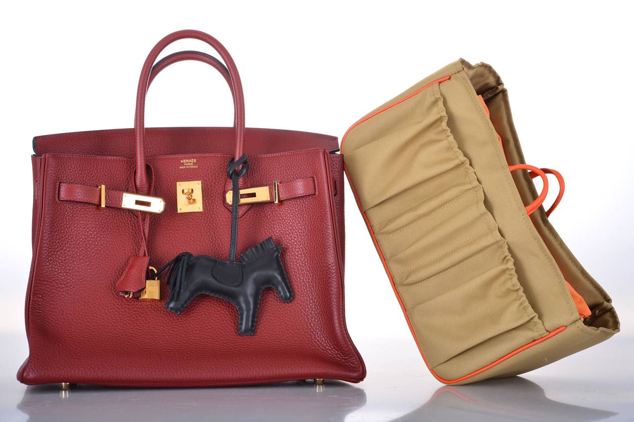 GOT IT! HERMES BIRKIN Bag 35CM ROUGE H CLASSIC WITH GOLD HARDWARE 6