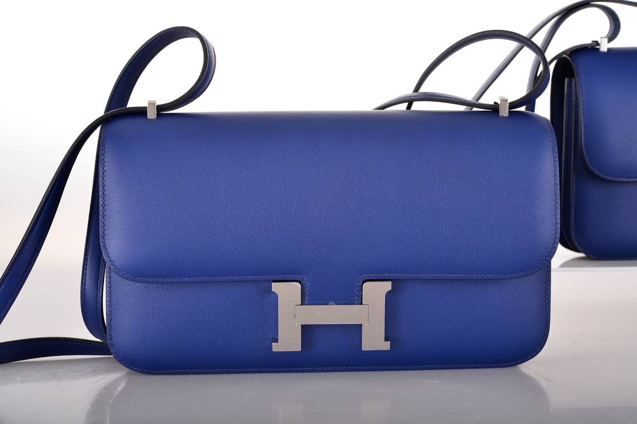 HERMES CONSTANCE BLUE SAPPHIRE ELAN PALL HARDWARE JaneFinds For Sale 1
