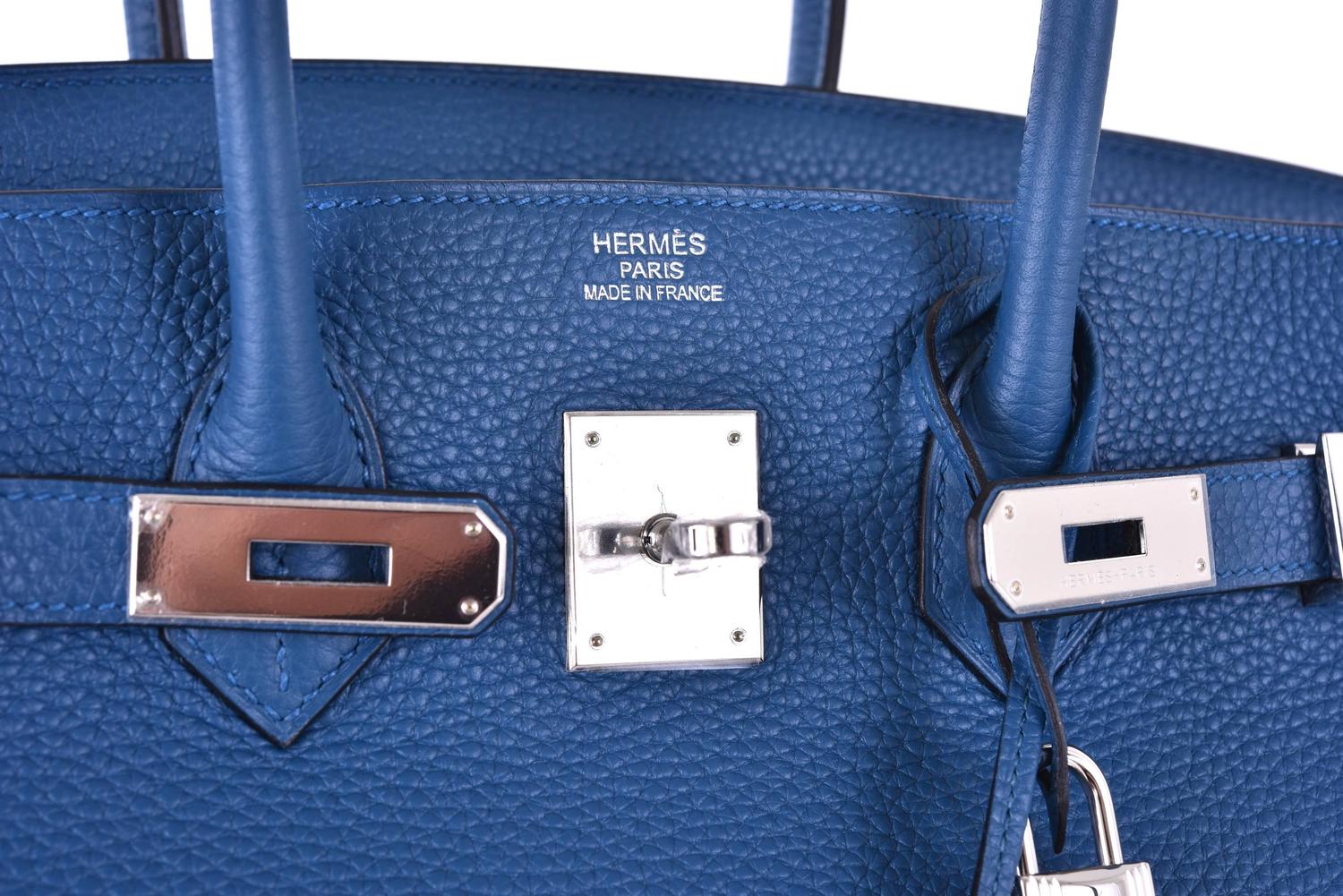 Hermes 35cm Birkin Bag Blue De Galice togo palladium hardware ... Hermes 35cm Birkin Bag Blue De Galice togo palladium hardware ...