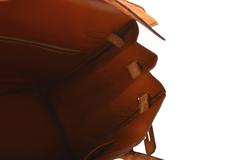 Hermes 32cm Haute a Courroies (HAC) Birkin Elephant skin Gold Hardware JaneFinds