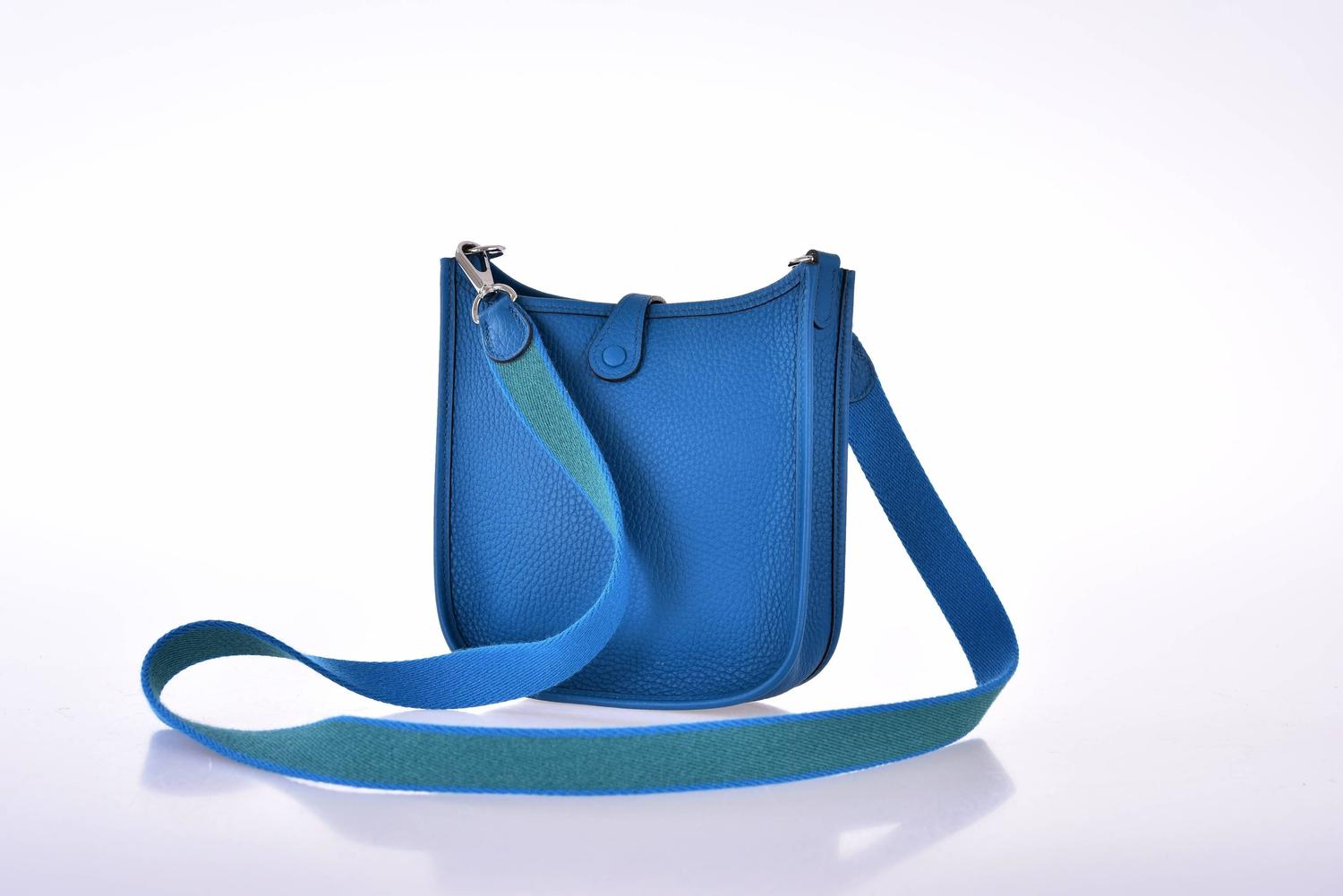 Hermes Evelyne 16 TPM Mini Blue Izmir Amazone Strap JaneFinds For ...  