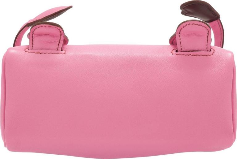Kelly idole leather mini bag Hermès Pink in Leather - 32464952
