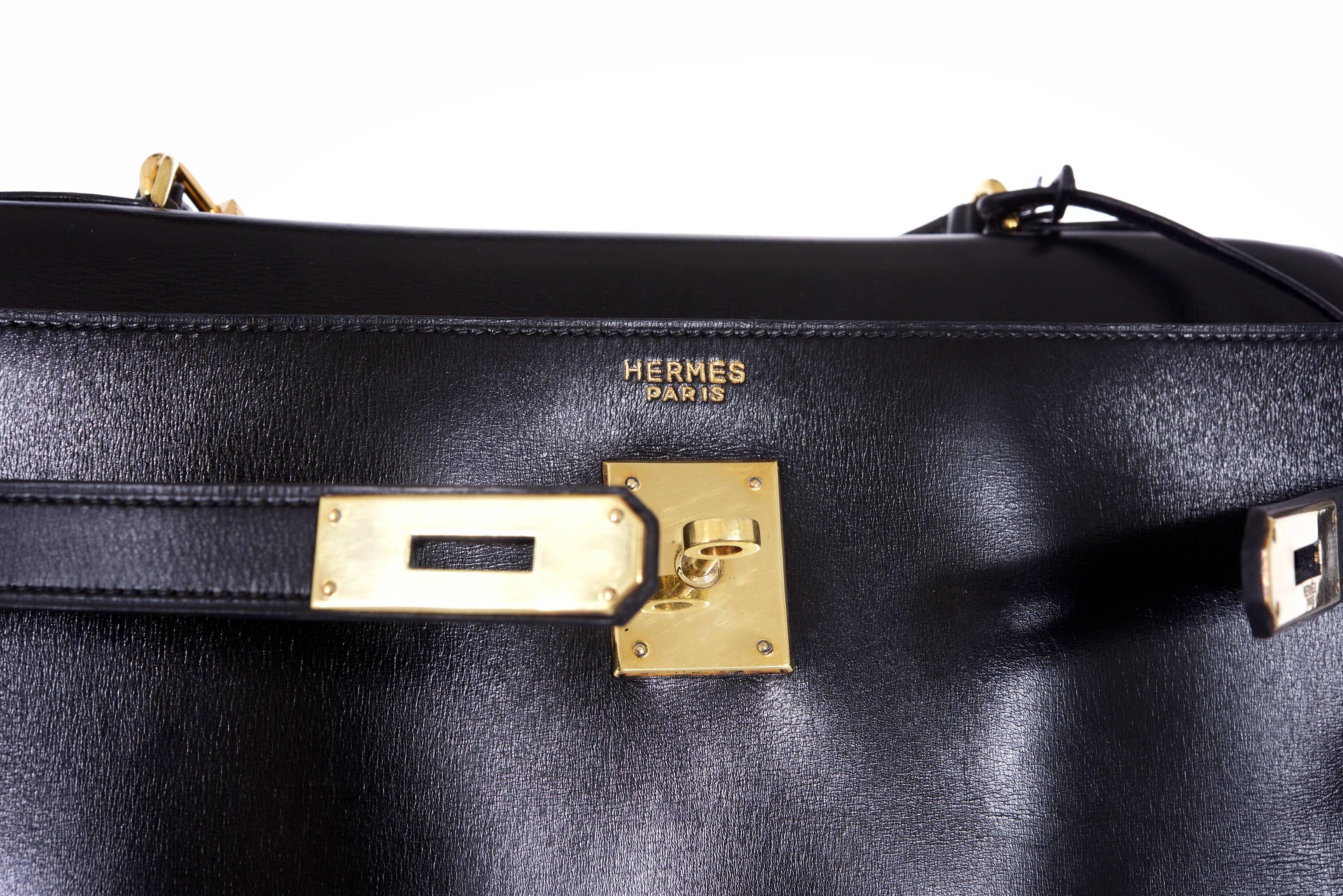 HERMES Kelly Bag 32cm Box with Gold hardware Stunning combo 5