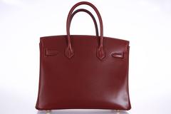 Hermes 30cm Birkin Rouge H Red with Gold hardware