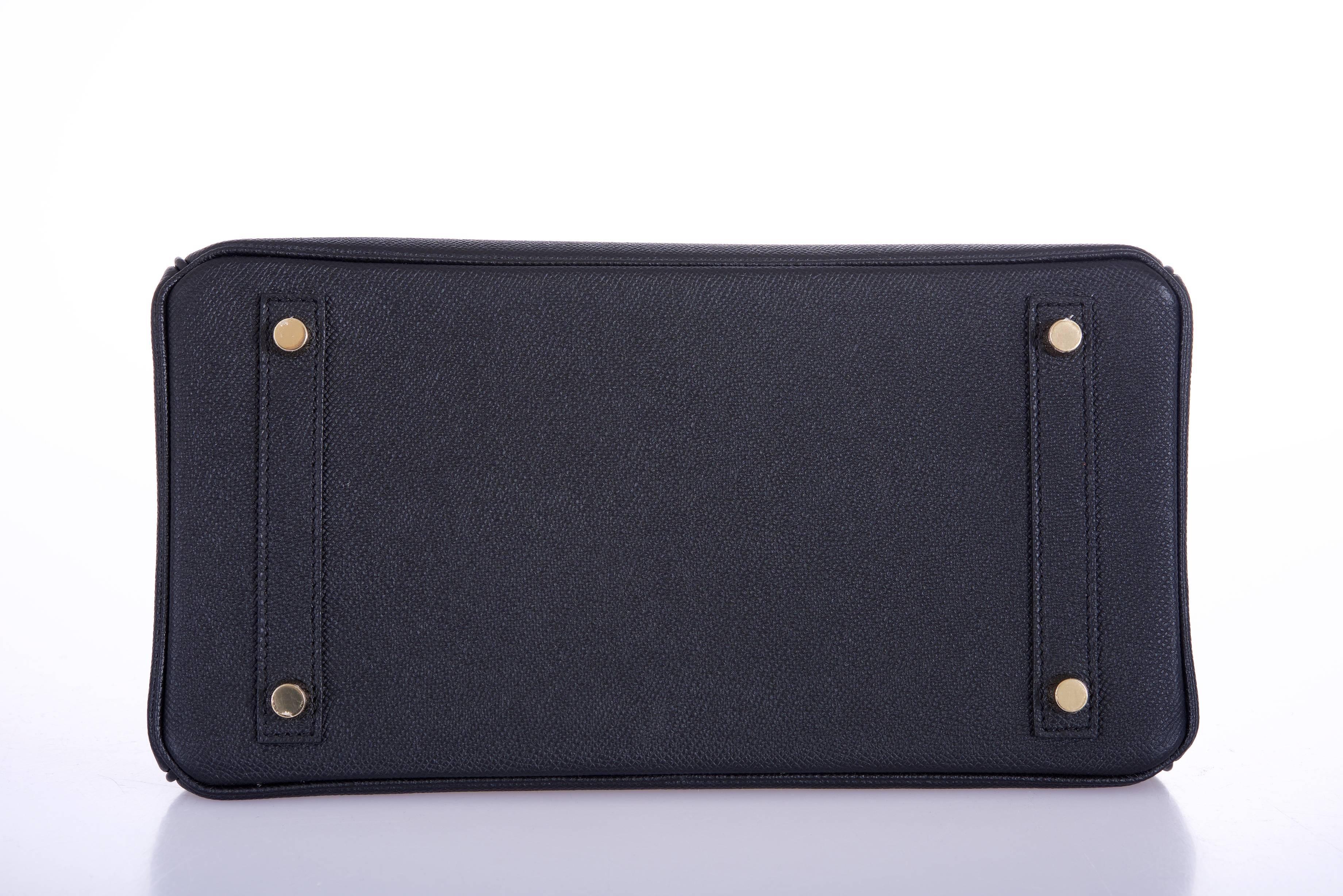 Hermes Birkin Bag 30cm Black Epsom Gold Hardware In New Condition In NYC Tri-State/Miami, NY