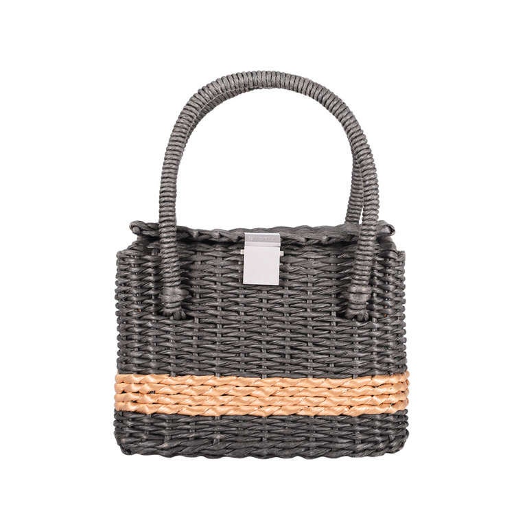 HAMPTONS MUST CHANEL VINTAGE BAG Super RARE WICKER STRAW