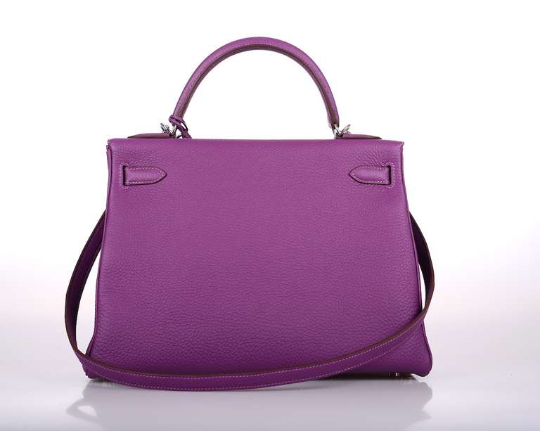 INLOVE HERMES KELLY BAG 32cm ANEMONE WITH PALL HARDWARE 2