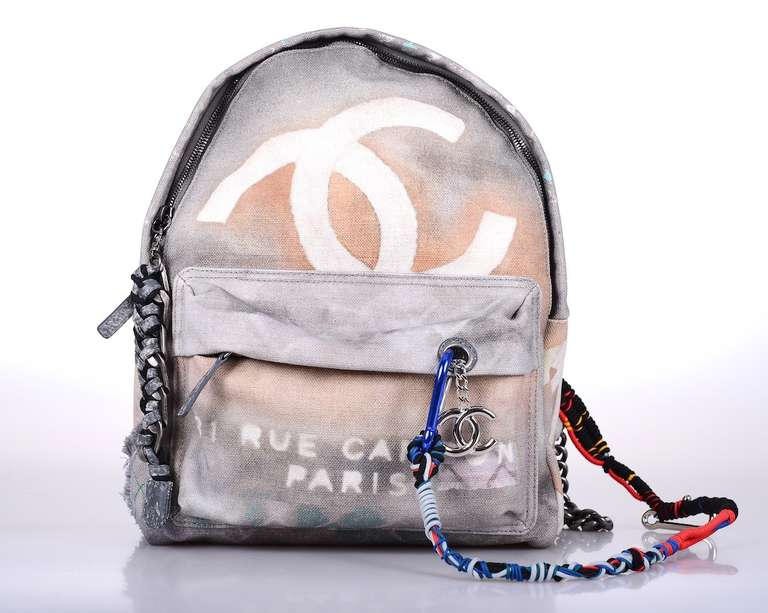 LIMITED EDITION CHANEL LIGHT GREY GRAFFITI ART BACKPACK. ONLY AVAILABLE TO VIP CLIENTELE! WE ALSO HAVE THE BEIGE AVAILABLE.

  C H A N E L
                             
Brand New in Box with Tags attached
Includes Box, Dust Cover,