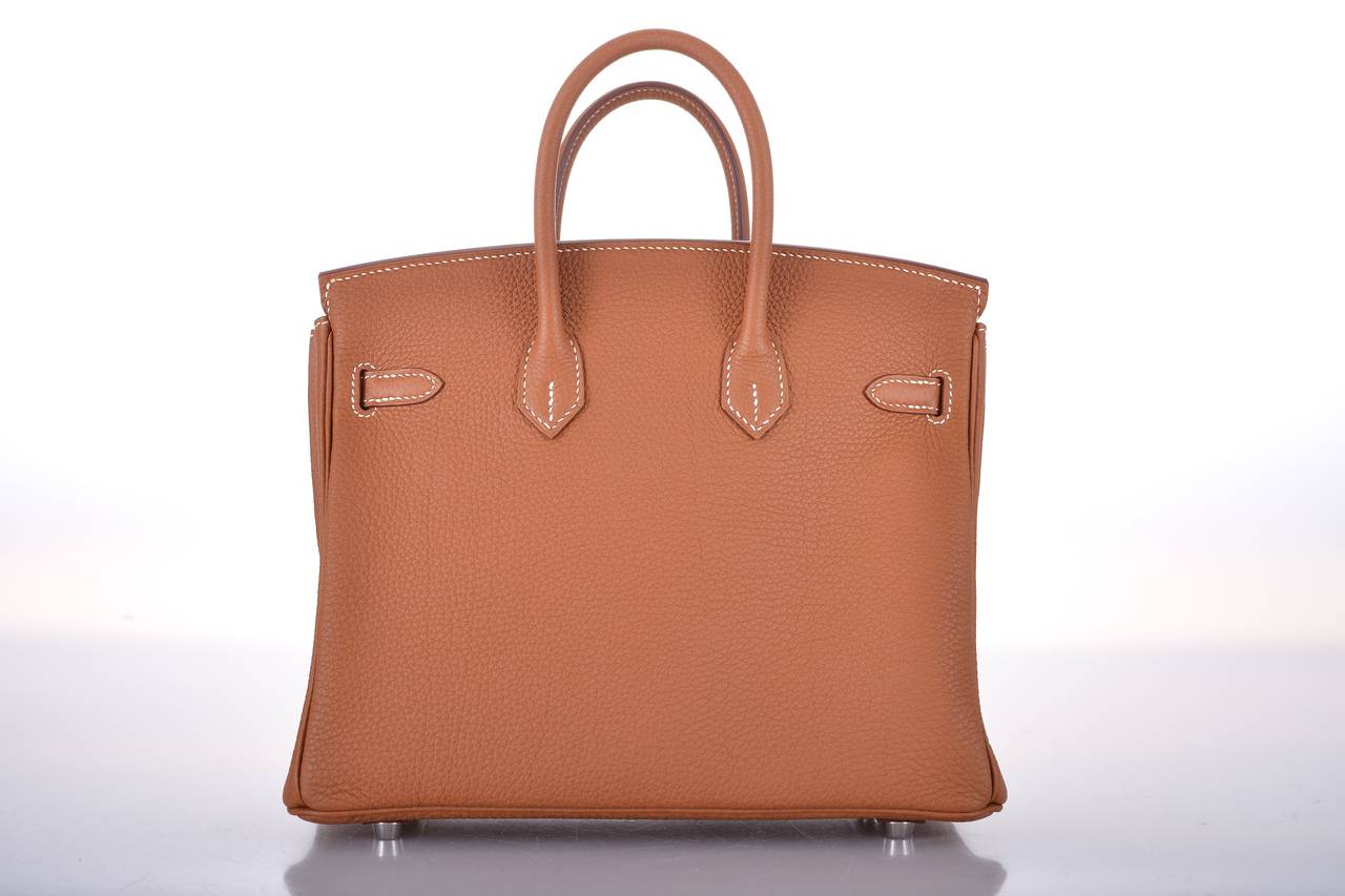 HERMES BIRKIN BAG 25cm GOLD PALLADIUM HARDWARE JaneFinds In New Condition In NYC Tri-State/Miami, NY