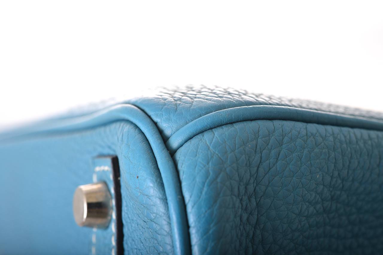 JANEFINDS HERMES BIRKIN BAG 30cm BLUE JEAN TOGO PALLADIUM HARDWARE ...  