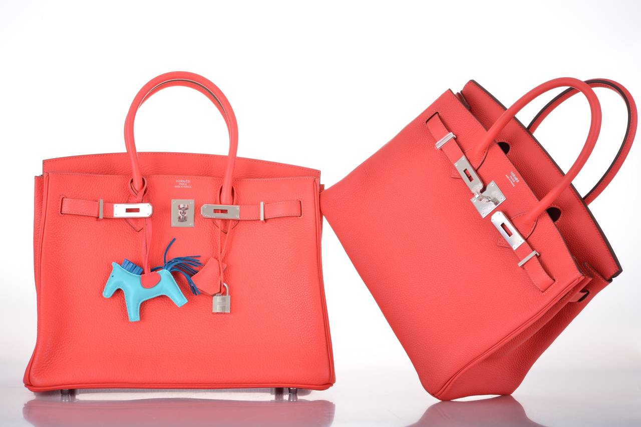 HERMES BIRKIN BAG 35CM ROSE JAIPUR PALLADIUM HARDWARE JaneFinds at ...