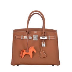 HERMES BIRKIN BAG 3OCM TOGO PALL HARDWARE CLASSIC BEAUTY Jane Finds 9