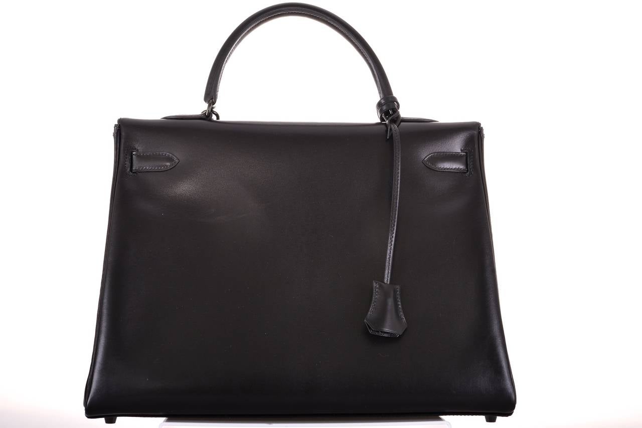 HERMES KELLY 35CM LIMITED PRODUCTION SO BLACK BOX KELLY JaneFinds 1