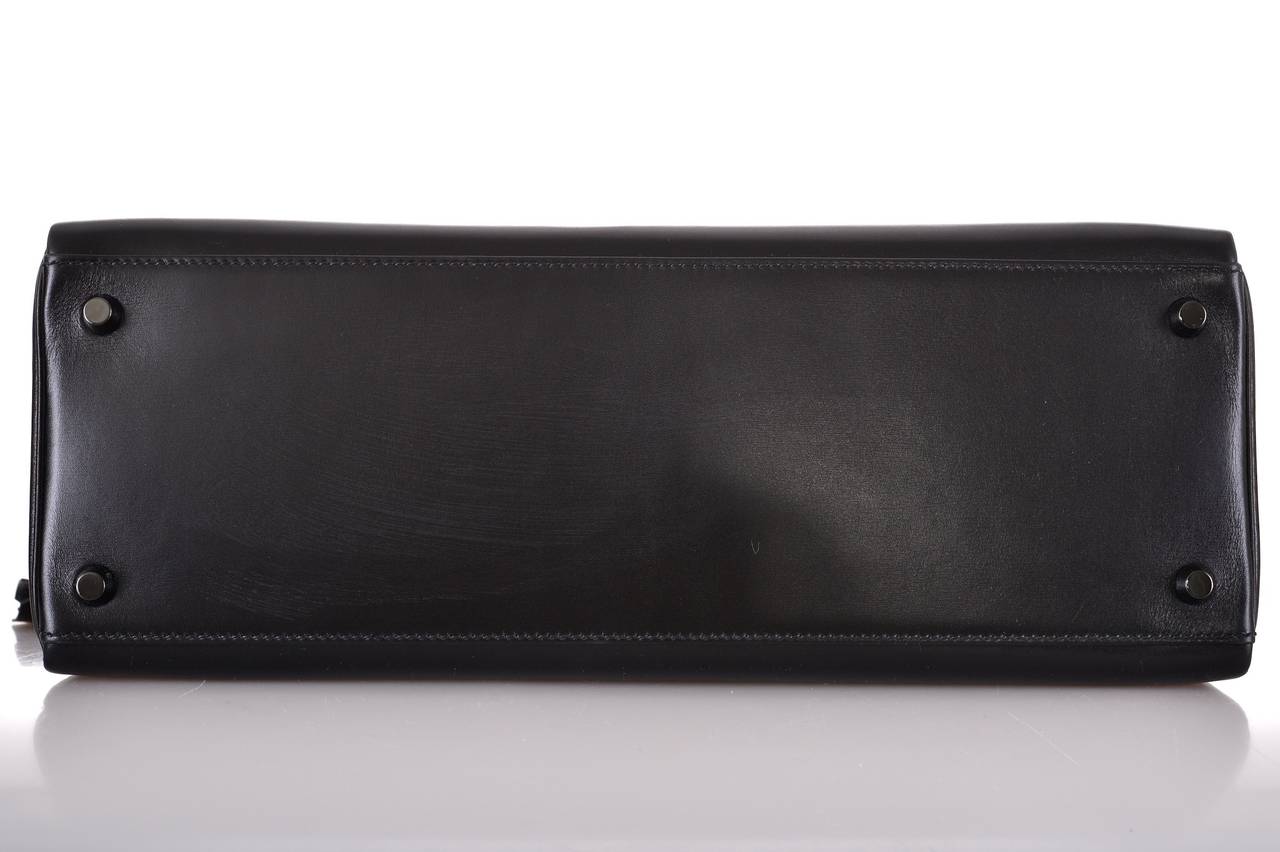 HERMES KELLY 35CM LIMITED PRODUCTION SO BLACK BOX KELLY JaneFinds 3