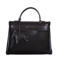 HERMES KELLY 35CM LIMITED PRODUCTION SO BLACK BOX KELLY JaneFinds