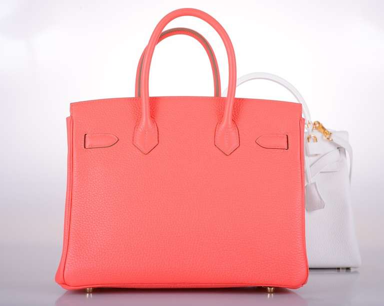 HERMES BIRKIN BAG 30cm ROSE JAIPUR GOLD HARDWARE GOTTA C THIS COLOR! JaneFinds 1