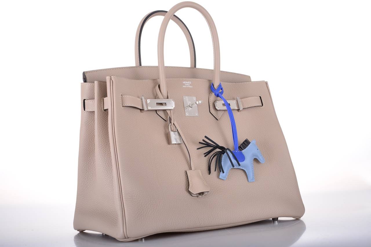 HERMES BIRKIN BAG 35CM GRIS TOURTERELLE @ DOVE GREY JaneFinds 1