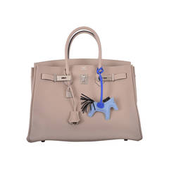 HERMES BIRKIN BAG 35CM GRIS TOURTERELLE @ DOVE GREY JaneFinds