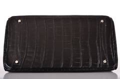 HERMES BIRKIN BAG 40CM BLACK CROCODILE POROSUS PHW DREAM BAG JaneFinds