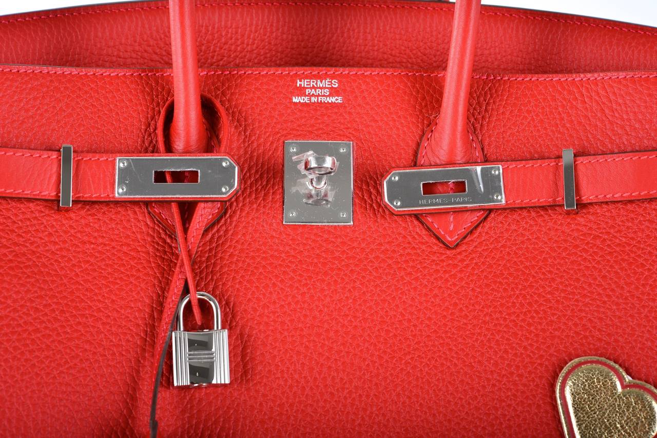 HERMES BIRKIN BAG 35CM ROUGE CASAQUE RED FABULOSITY JaneFinds For Sale 3