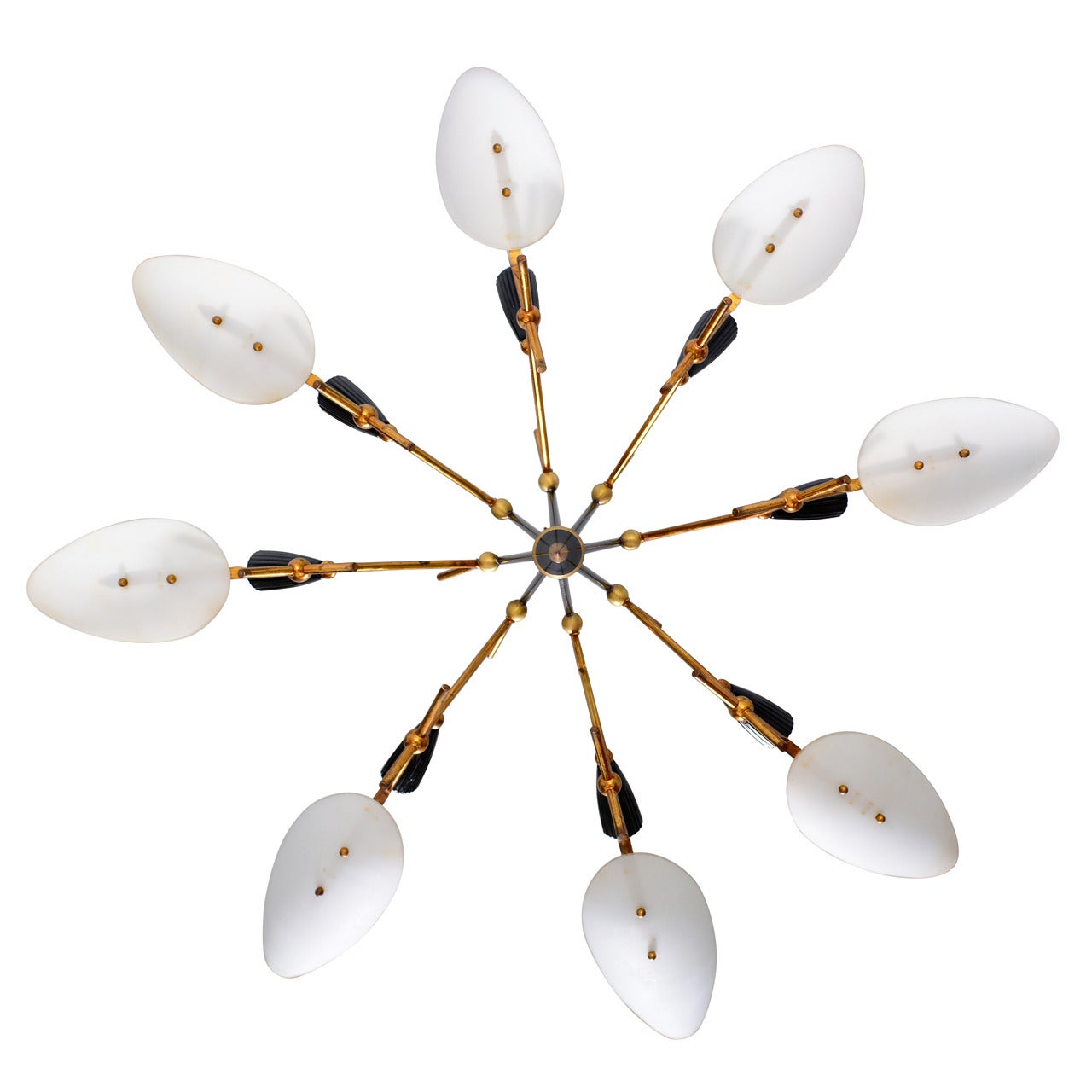 Unique, Eight Arm Italian Chandelier