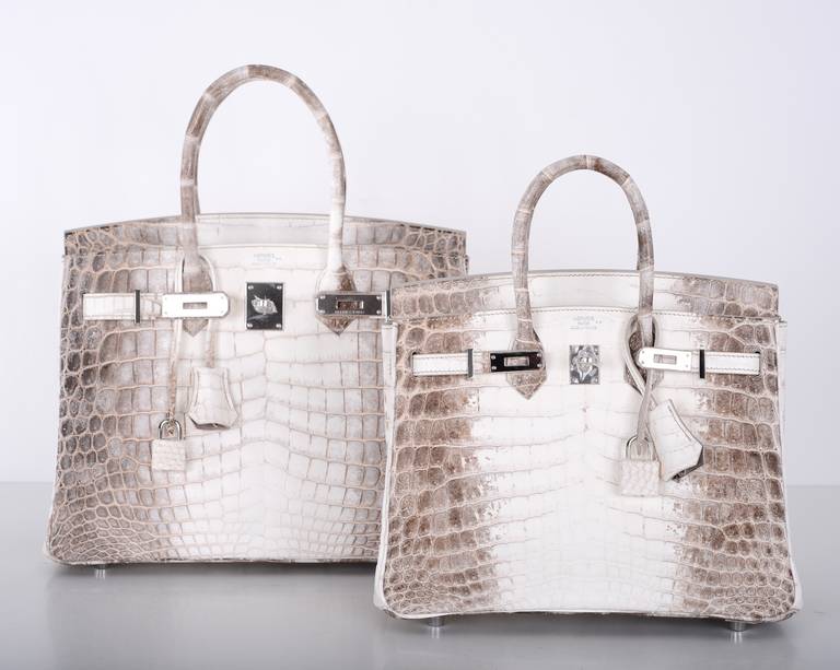 HERMES BIRKIN BAG 25cm HIMALAYAN WHITE NILO CROCODILE 1