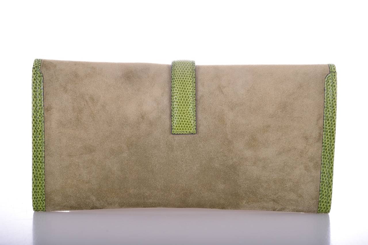 hermes blue saint cyr jige elan clutch bag robin egg blue charming